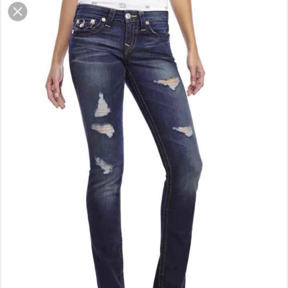 True religion basic slim straight jeans